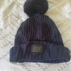 Love Your Melon Black Knit Hat Accessories